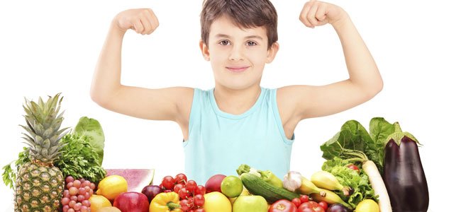 "alimentos saludables para niños"